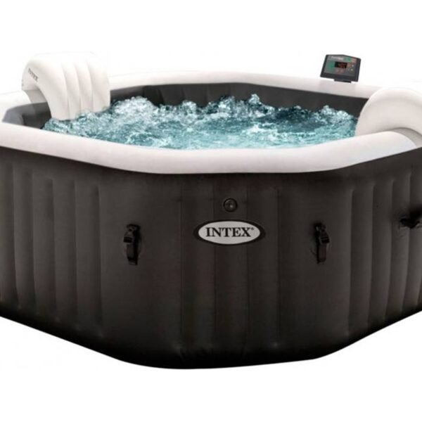 Spa Inflável INTEX (Preto - PVC - 201x71 cm - 795 L)